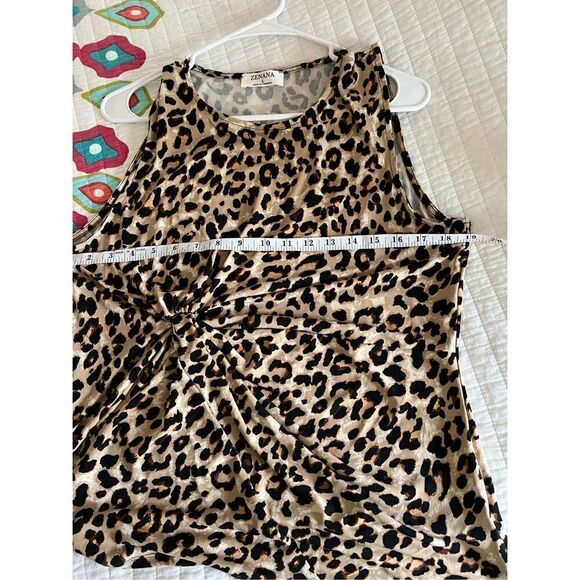 New Zenana leopard print tank with twist - Picture 9 of 12